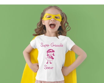 super big sister t-shirt, pregnancy announcement, future big sister, superheroine