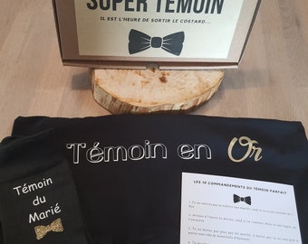 Kit super témoin, box mariage témoin du marié