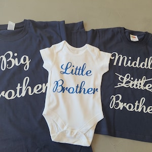 Trio regalo di nascita personalizzato, scatola di nascita personalizzata, fratello maggiore, fratellino,