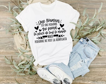 T- shirt maman , haut super maman, cadeau maman, fête des mères