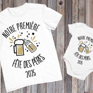 Maglietta per la prima festa del papà, regalo personalizzato per la festa del papà, mini papà, maglietta abbinata per papà e bambino, completo abbinato