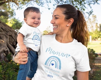 Mini mom t-shirt, first Mother's Day, mom and me, mom and baby, duo t-shirt, family t-shirt, personalized t-shirt