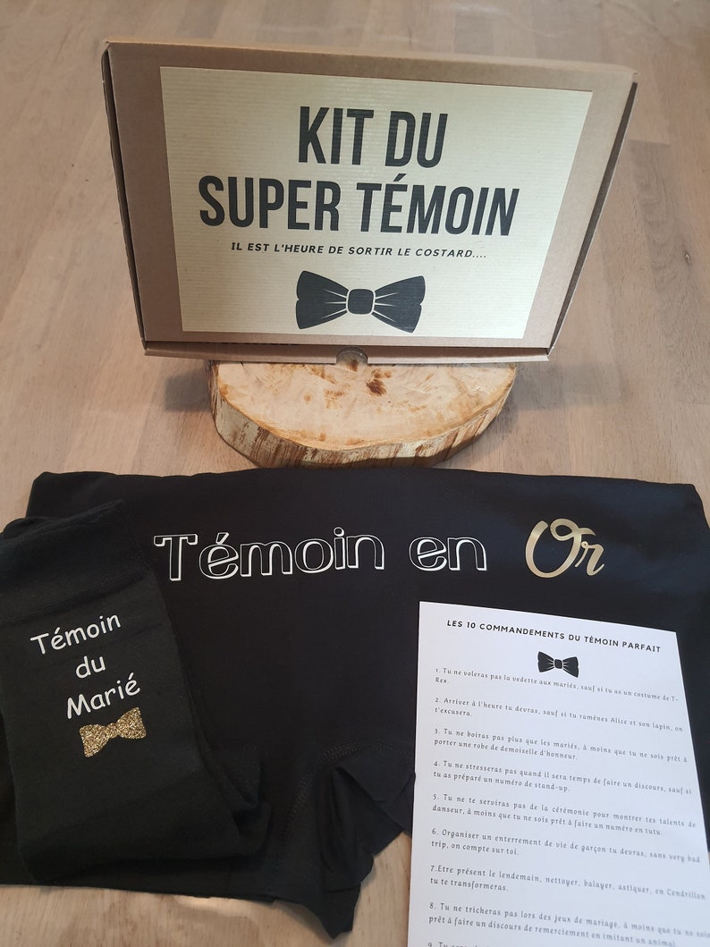 Kit super témoin, box mariage témoin du marié image 1