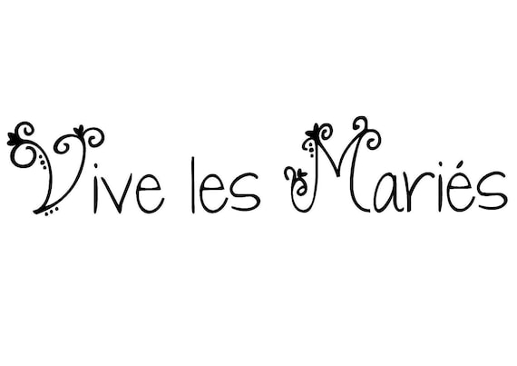 Sticker Vive Les Maries Voiture Des Maries Etsy Sticker Vive Les Maries Voiture Des Maries Etsy