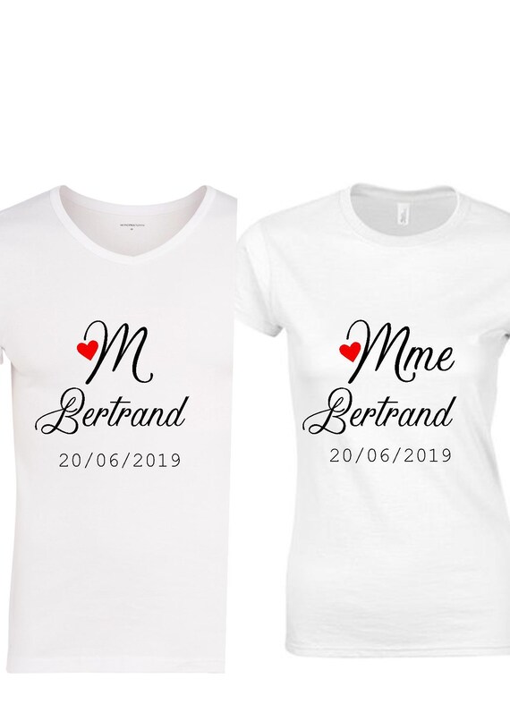 T shirt madame monsieur Clearance