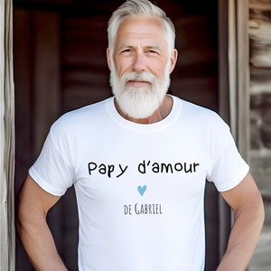 camiseta personalizada del abuelo del amor, camiseta personalizada del abuelo, regalo del abuelo, día del abuelo, día del abuelo