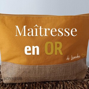 Bolsa personalizada "Maestro Dorado" - Regalo de fin de curso - Regalo de fin de curso, regalo personalizado para el profesor