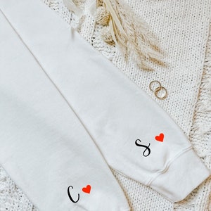 Mariage Sweat monsieur madame date, Sweatshirt de Mariage Personnalisé, Cadeau de Mariage original, Pull à Capuche Just Married image 4