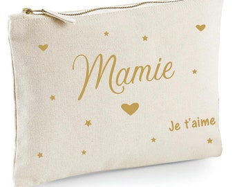 Trousse mamie je t'aime, maman je t'aime, marraine je t'aime, cadeau mamie, cadeau man, cadeau marraine