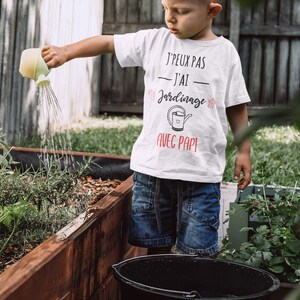 Family T-shirt I can&#39;t I have gardening with grandpa, grandma..., matching gardening T-shirt, gift for grandpa, grandma, grandson, granddaughter