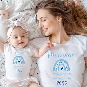Mini mom t-shirt, first mother's day, mom and me, mom and baby, duo t-shirt, family t-shirt, personalized t-shirt