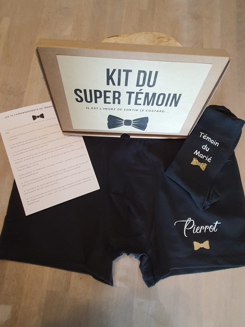 Kit super témoin, box mariage témoin du marié image 2