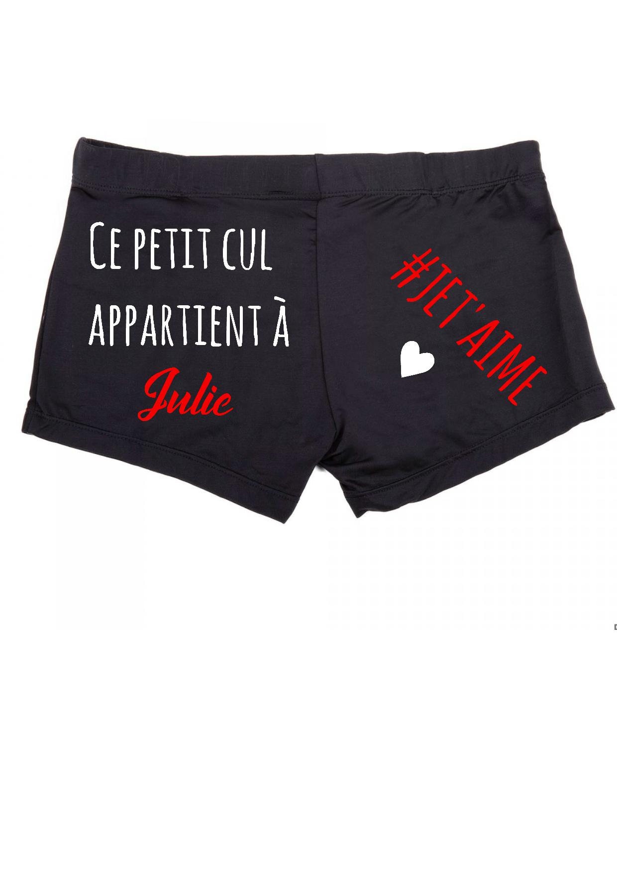 Boxer homme personnalisé, boxer saint valentin, cadeau homme