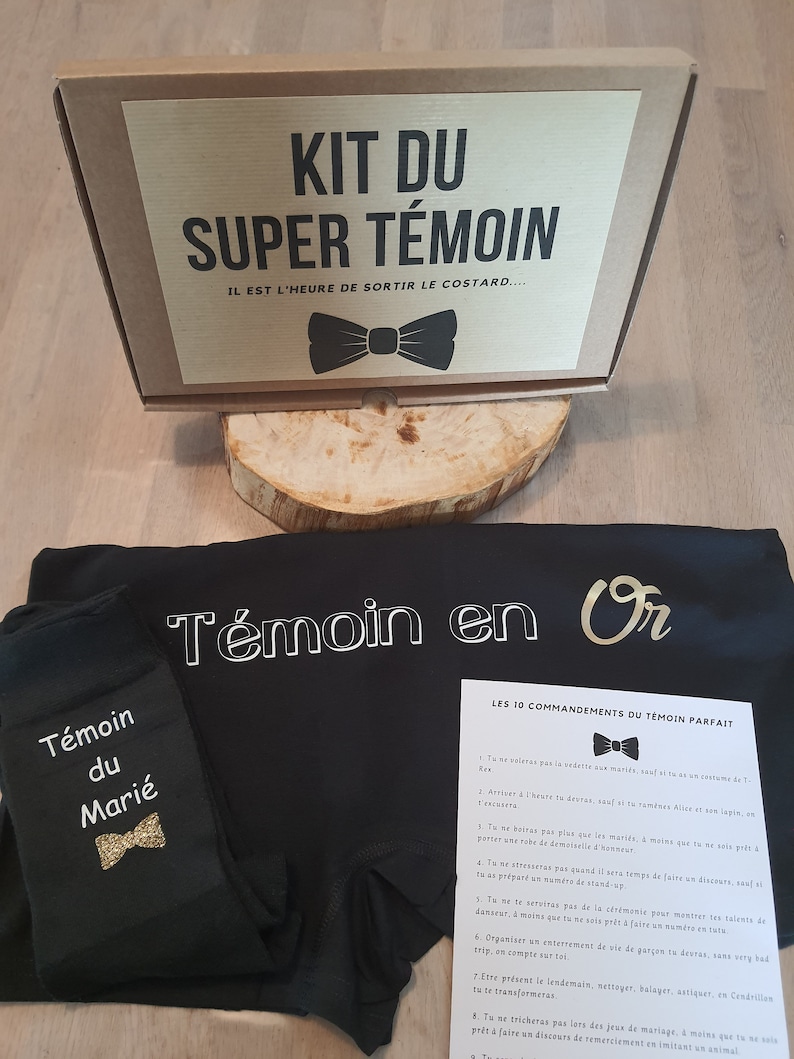 Kit super témoin, box mariage témoin du marié image 4