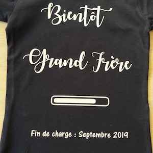 T-shirt announces pregnancy soon big brother, future big brother
