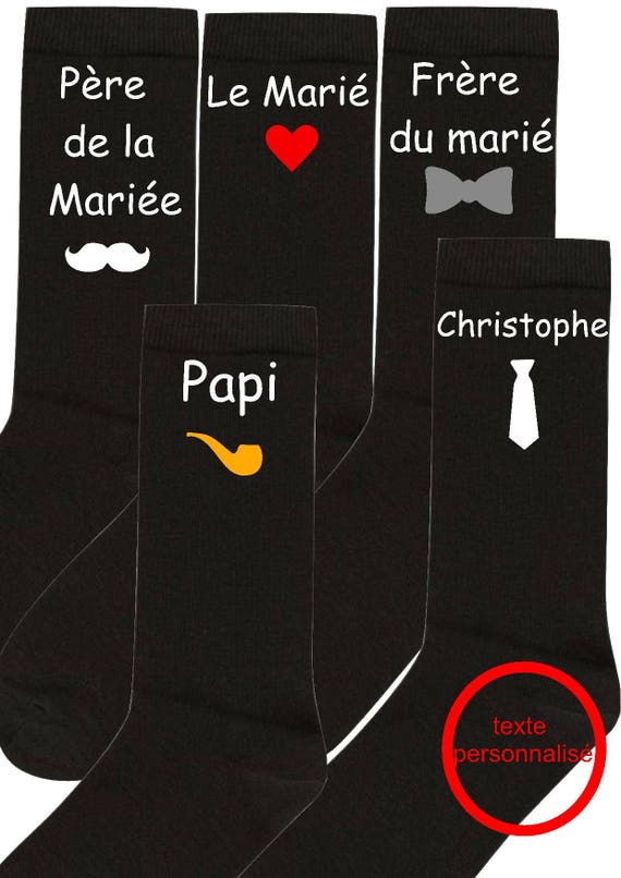 Chaussettes personnalisées super témoin