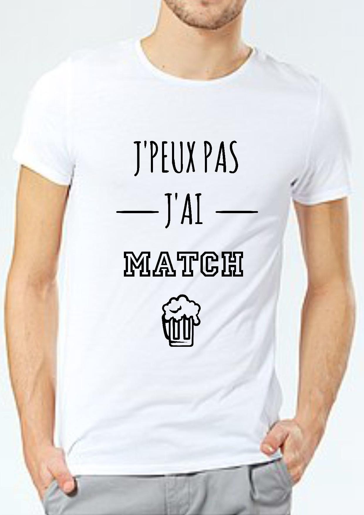 T-shirt Je peux pas j'ai foot us - Cadeau enfant fille et garçon