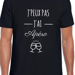 Funny t-shirt I can&#39;t I have an aperitif, men&#39;s t-shirt, men&#39;s gift