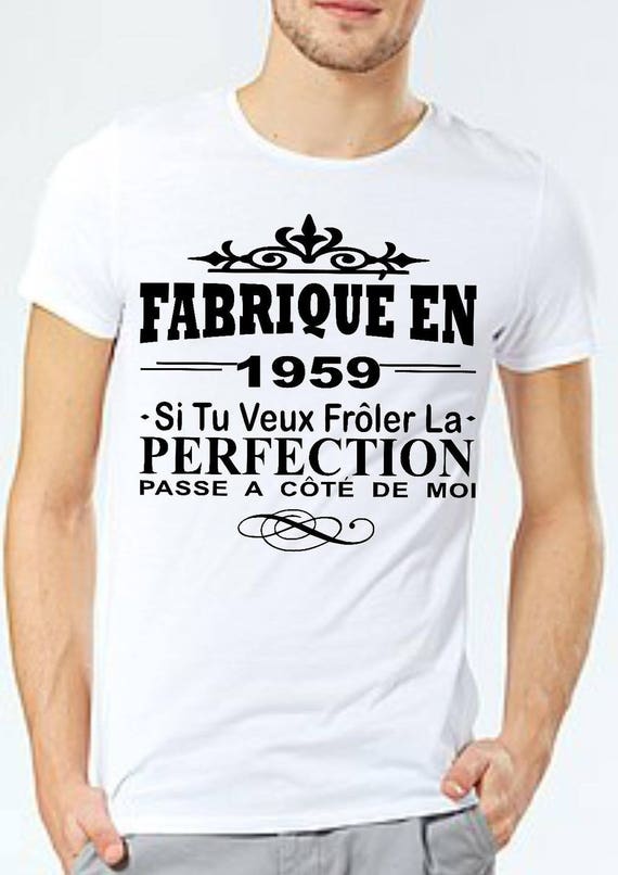 Tee-Shirt Homme ANNIVERSAIRE EXCELLENCE Taille M Couleur Blanc Age