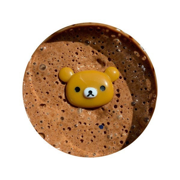 Kuma Kuma Frozen Chocolate - Kawaii Scented Christmas / Holiday Slime With Rilakkuma Bear Charm