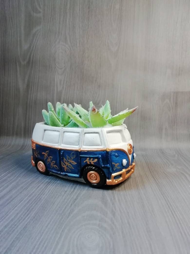 Jardinière Plante Succulente - Kombi Van Combi Vw