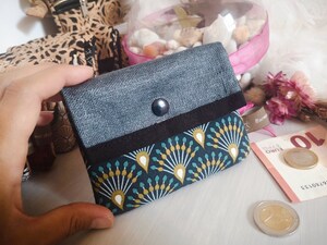 Porte-Monnaie Personnalisé Tissu Lin - 10x15 Cm - Fermeture Éclair - Cadeau Original