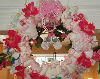 Baby Shower Diaper Wreaths