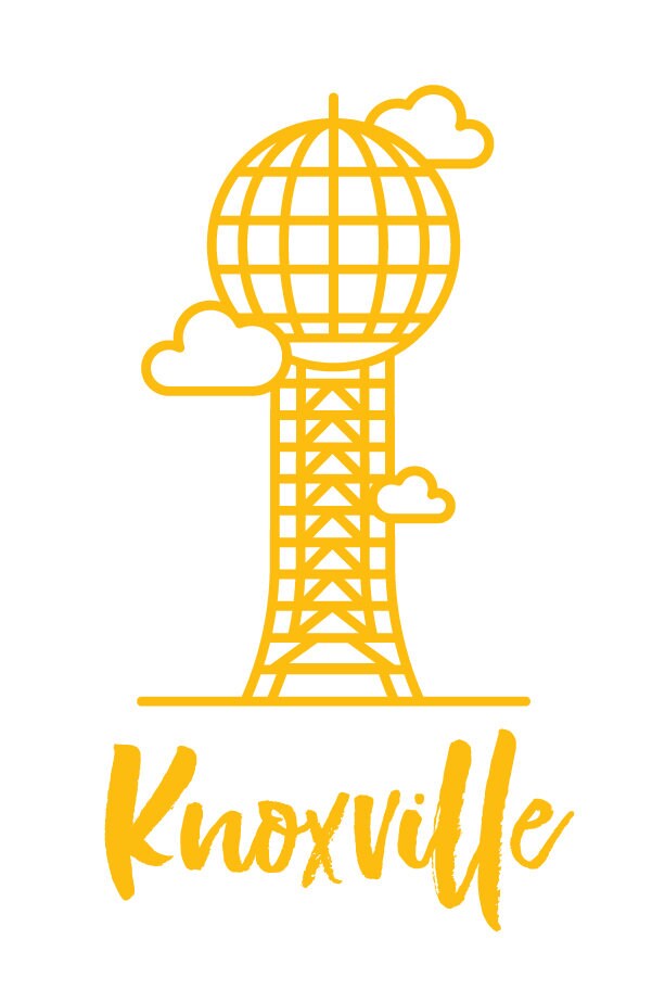 Knoxville Tennessee Sunsphere in GOLD digital download Etsy