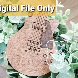 Gitaarplectrumhouder, lasergesneden, Glowforge, aangepast, gepersonaliseerd cadeau