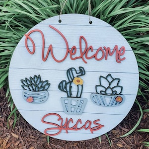 Welcome Succas Glowforge, Laser Cut File SVG