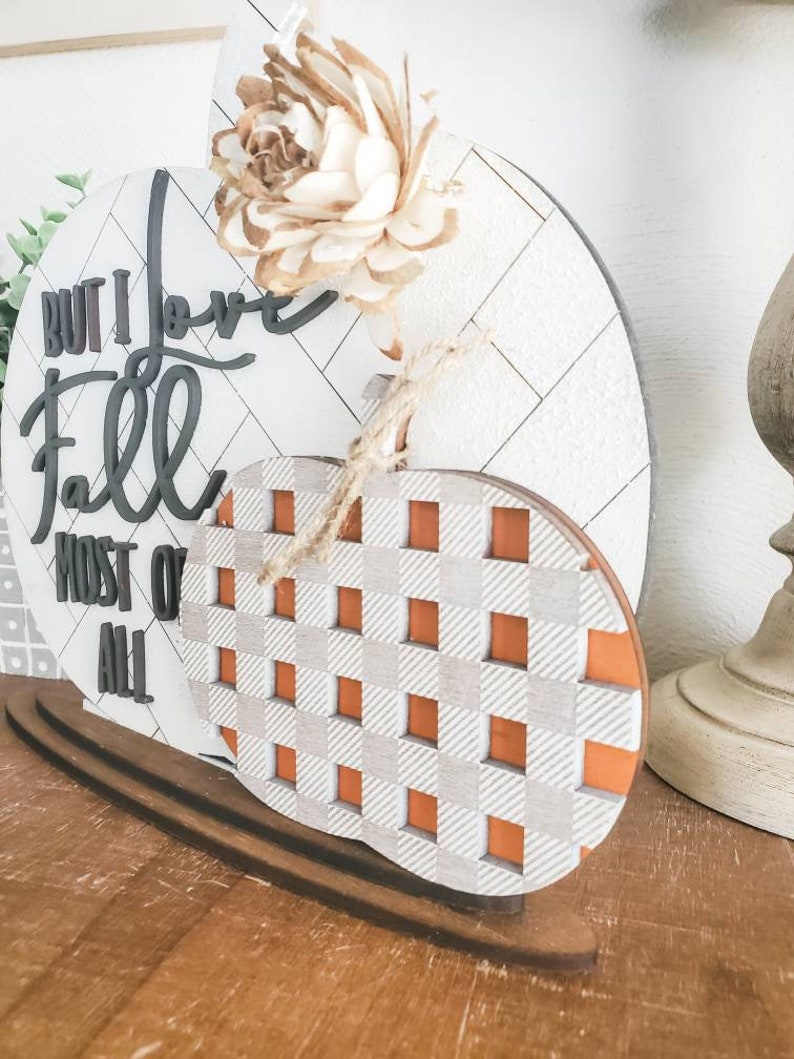 Download I Love Fall Most of All Herringbone Pumpkin Buffalo check ...