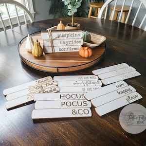Faux Stacked books Decor with Interchangable Digital File, SVG, PDF, Laser File