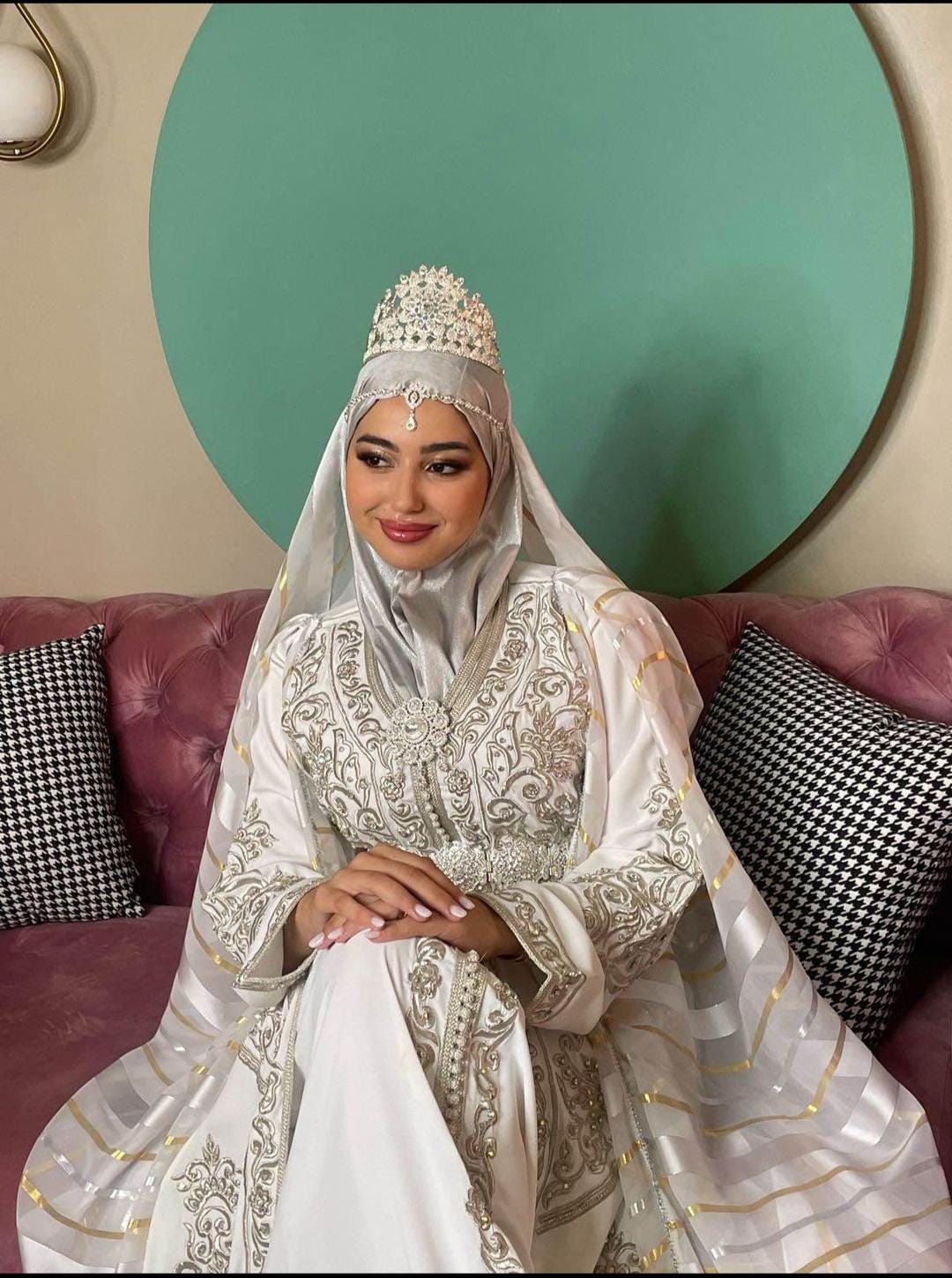 Custom Moroccan Caftan Wedding Dress Personalized Luxury Takchita