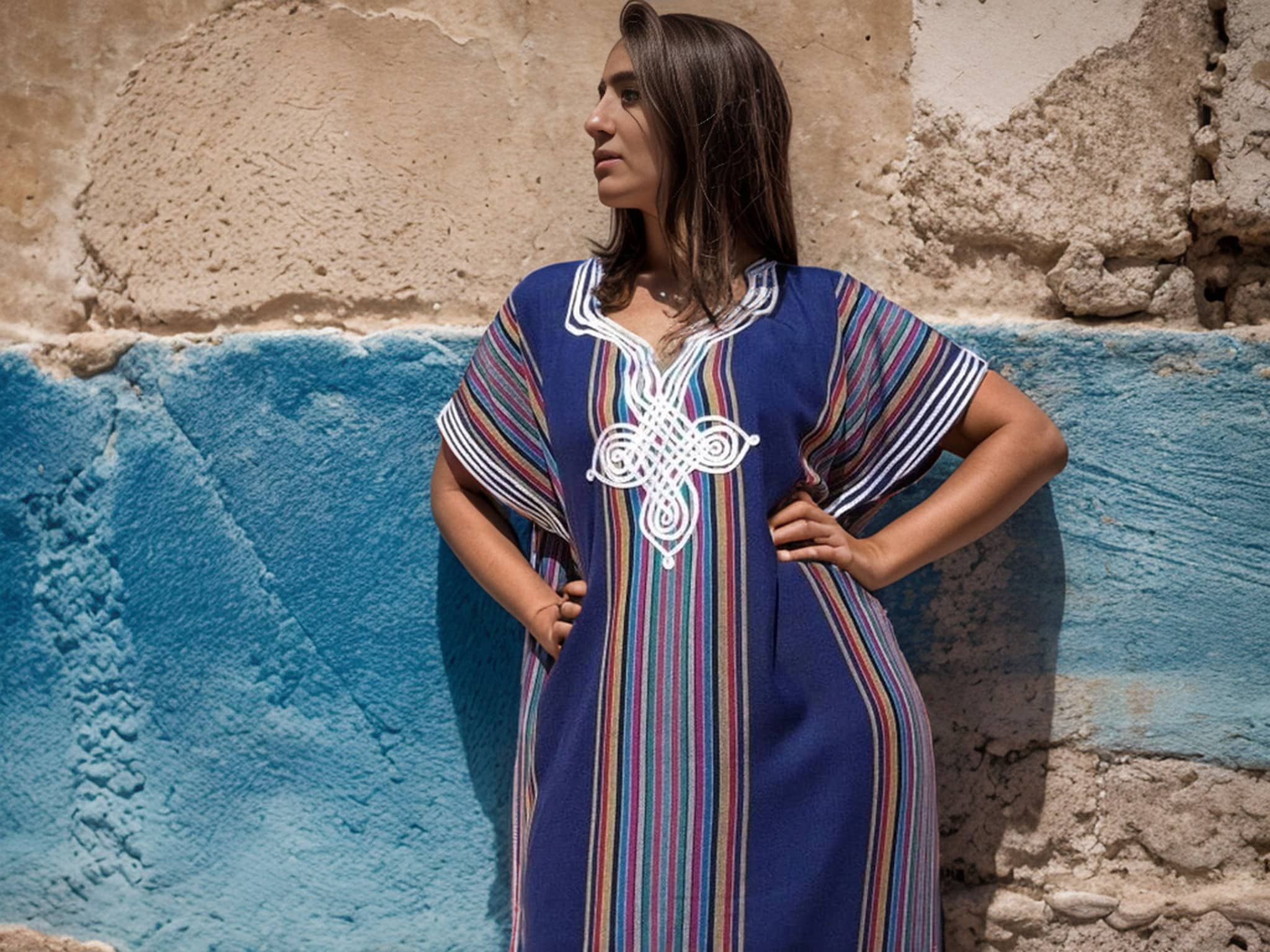 moroccan dresses casual Summer Caftan Dress, Blue Caftan for Women, Gift for Mom, Moroccan Kaftan Dress Summer Women Caftan Embroidered Size S M L modern moroccan dress GHOST London, Salma Taupe- style_LONG SLEEVE This kaftan consists of Heel Height:10 cm / 3.75 in (Block)