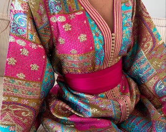 Custom Moroccan Caftan Wedding Dress – Personalized Luxury Takchita Sari, Handcrafted caftan Nikah Embroidery - made to order Kaftan Dress