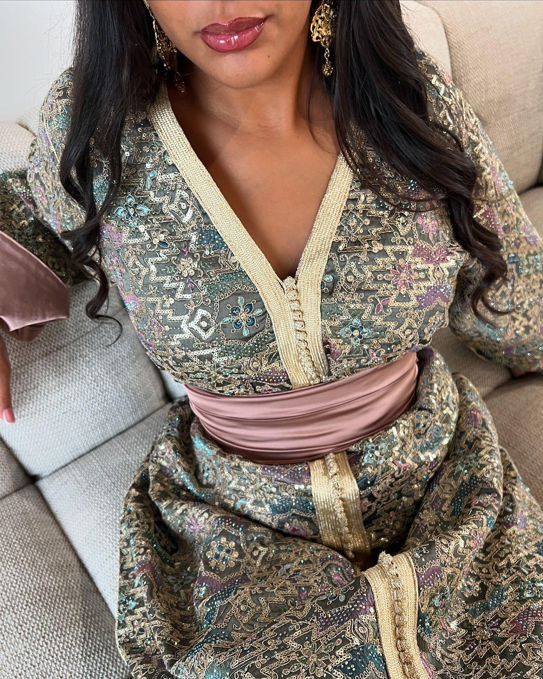 Custom Moroccan Caftan Wedding Dress Personalized Luxury Takchita