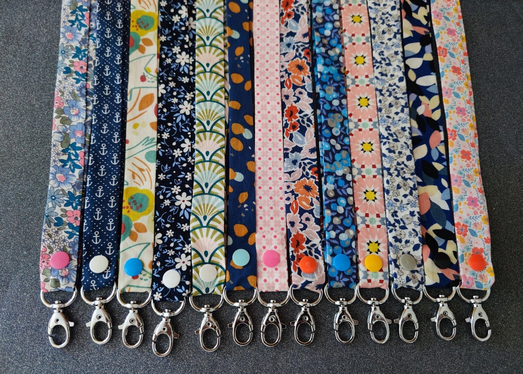 Tour de cou coloré, porte clés, porte badge pour infirmière, aide