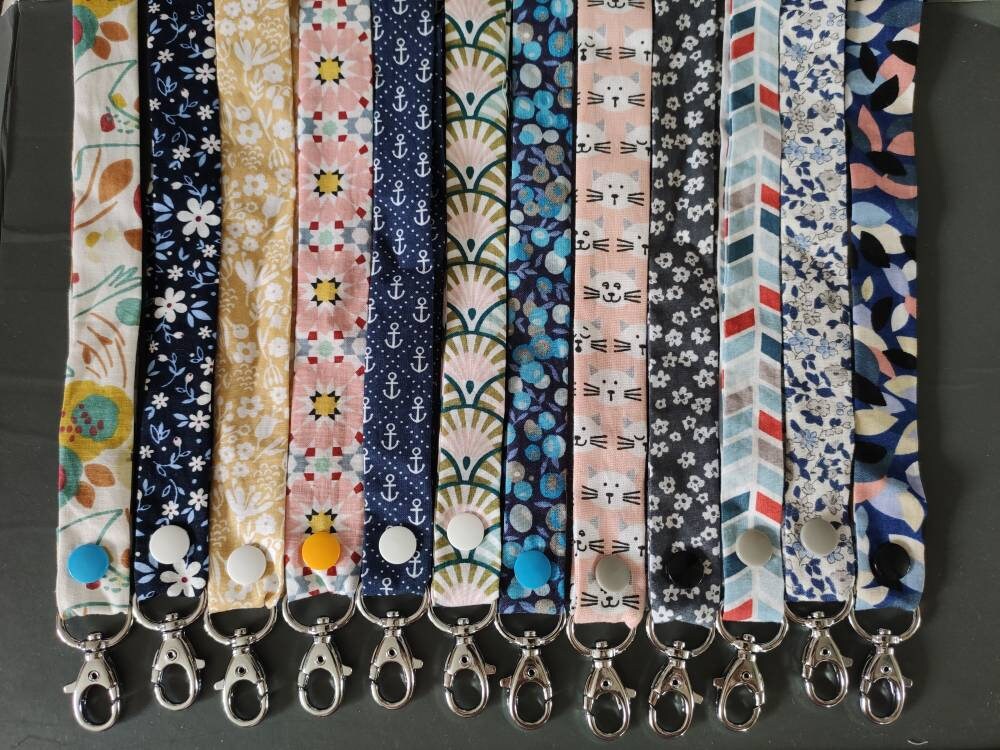 Tour de cou coloré porte clés porte badge pour infirmière | Etsy