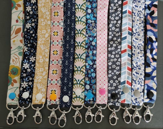 Tour de cou coloré porte clés porte badge pour infirmière | Etsy