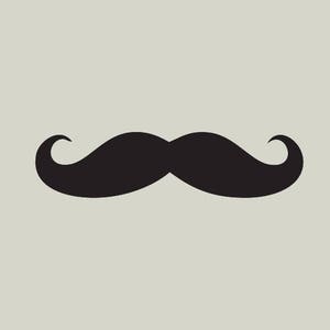 Muste stencil. An adhesive vinyl stencil. Mustache decor (ref 65)