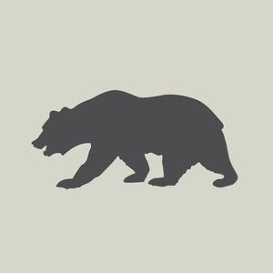 Orso di stencil. Orso della siluetta. Vinile adesivo di stencil. (Rif. 202)