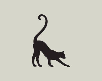 Silhouette De Chat Etsy Silhouette De Chat Etsy