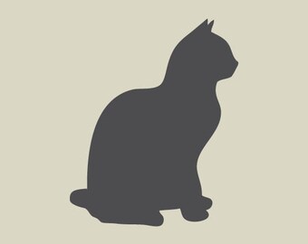 Silhouette De Chat Etsy Silhouette De Chat Etsy