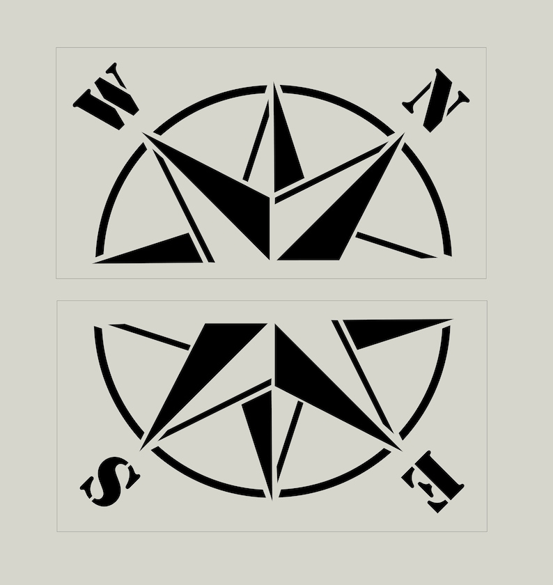 large-compass-rose-stencil-size-adhesive-vinyl-ref-72gt-etsy-canada