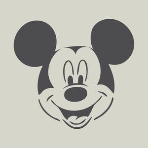 Mickey. Pochoir de Mickey. Dessin de Mickey (ref 401)
