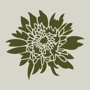 Chrysanthemeen (ref 104) adhesive vinyl stencil