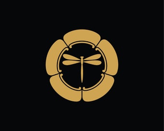 Sticker Kamon (ref KA31) Dragonfly.