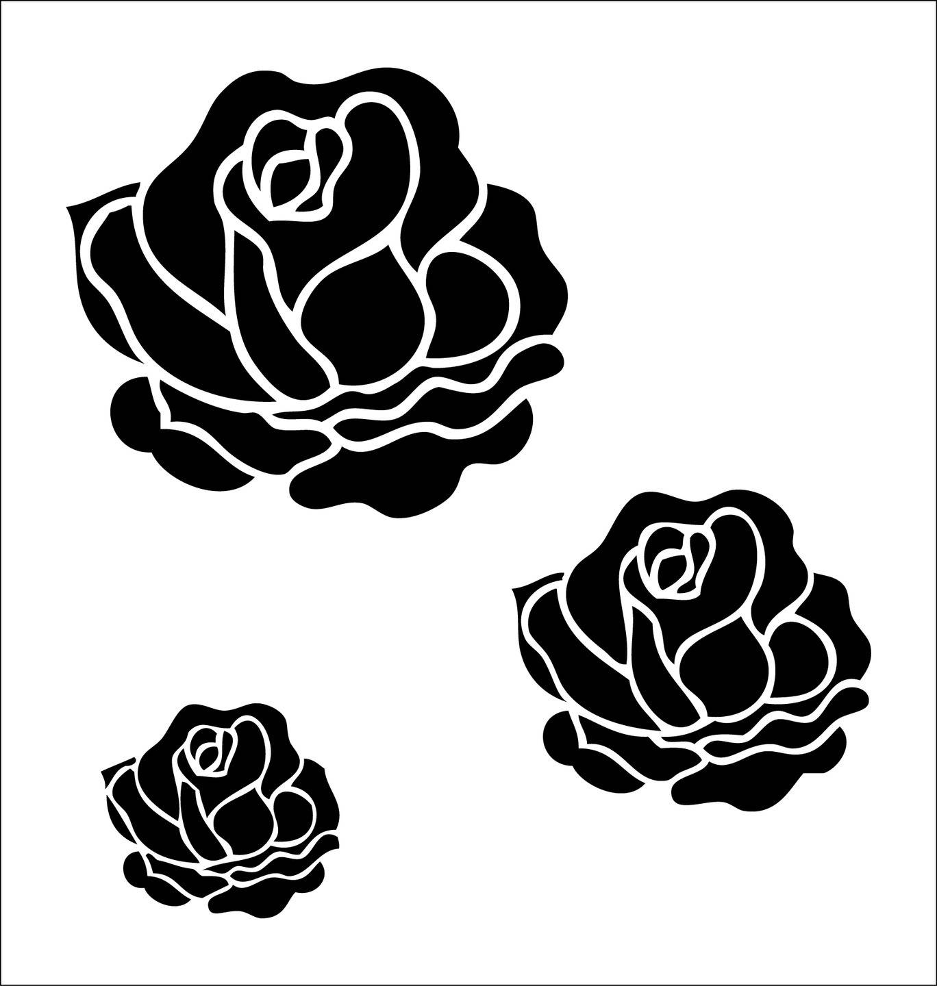 Rose Stencil 750 Plants and Flowers Reusable Stencils 