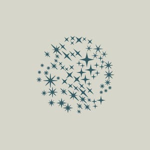 Adhesive vinyl stencil. Stars. Star stencil (ref 588)