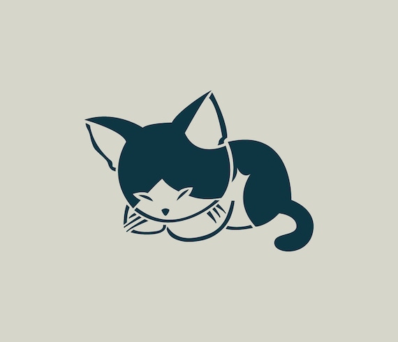 Pochoir De Chat Dessin De Chat Ref 432 Etsy Pochoir De Chat Dessin De Chat Ref 432 Etsy